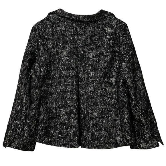 Eileen Fisher Open Front Textured Blazer Jacket Small/Medium Knit Layering - Picture 5 of 14